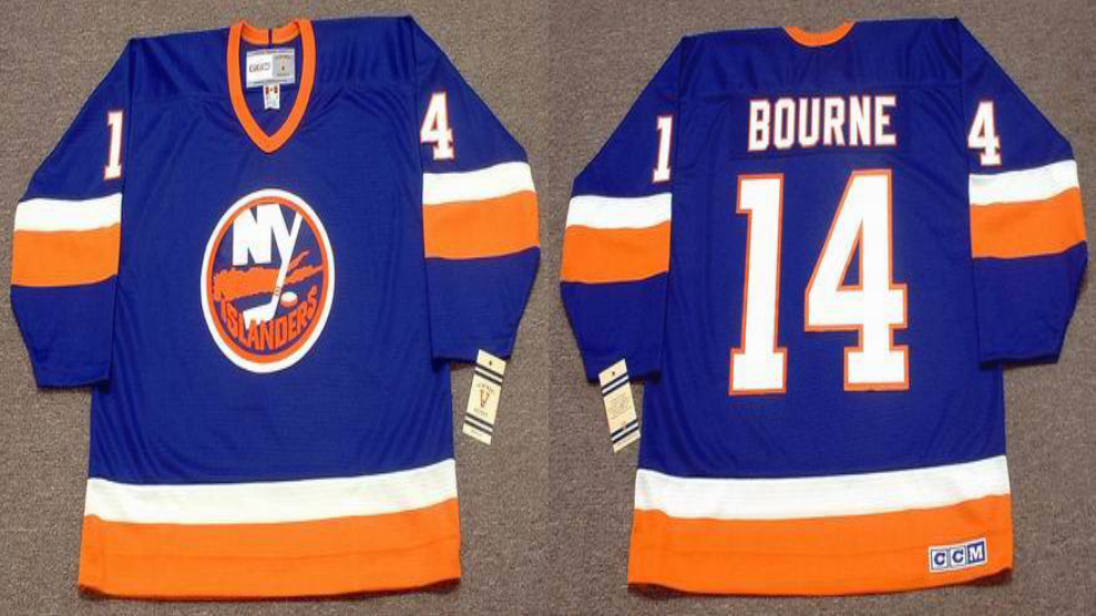 2019 Men New York Islanders #14 Bourne blue CCM NHL jersey